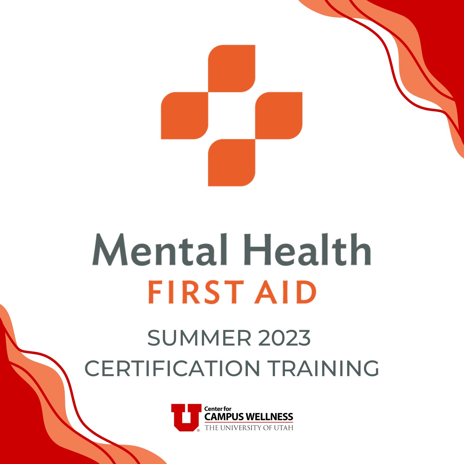 mental health first aid training summer 2023