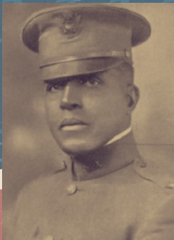 sepia-toned photo of Col. Charles Young from the Black Veterans of Utah exhibit.